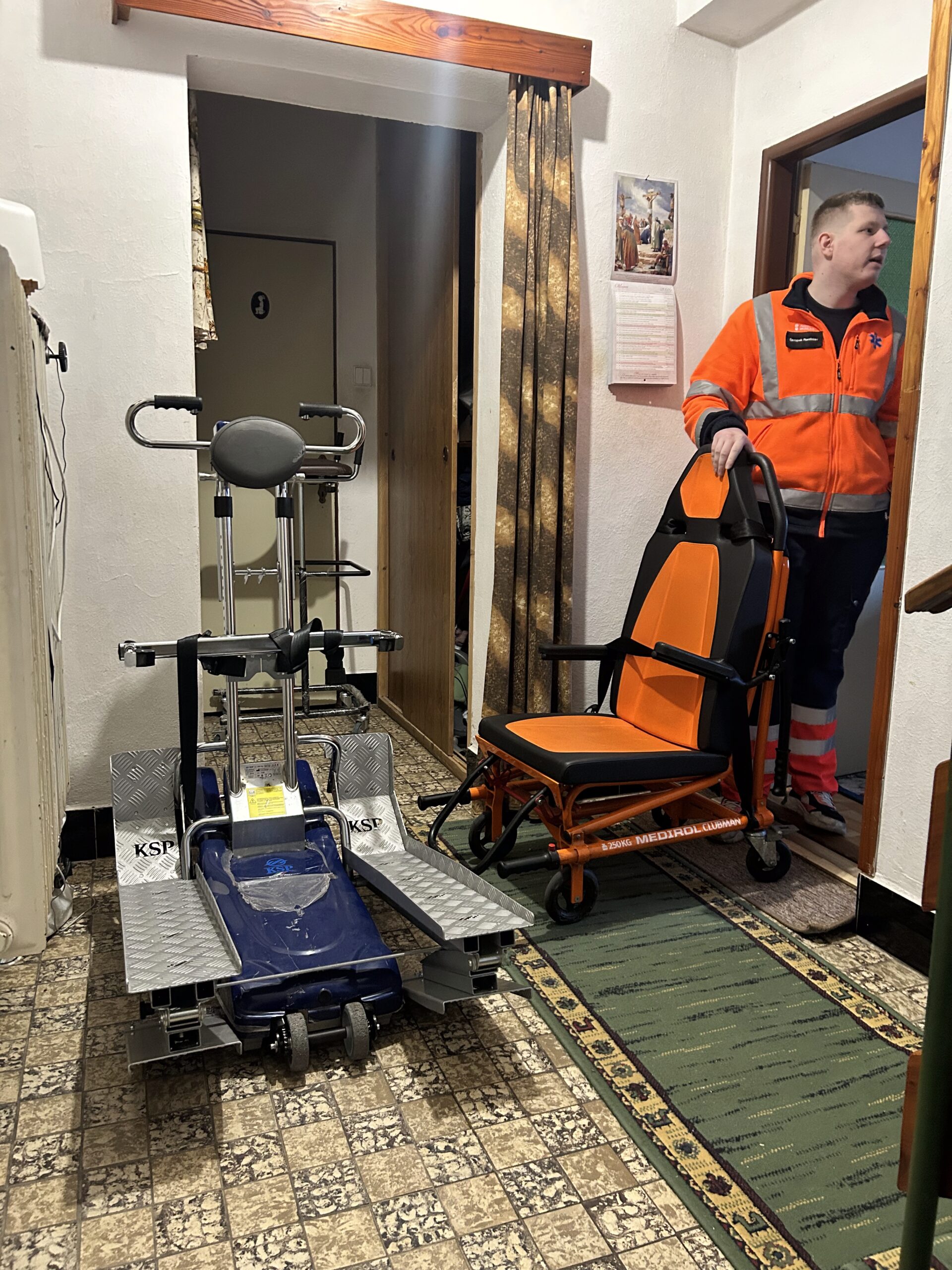 Schodolez pre transportnú sedačku