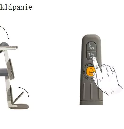 schodiskový výťah - sklápanie automatické